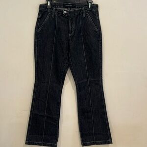 Calvin Klein Black Wash Wide Leg Jeans Size 8